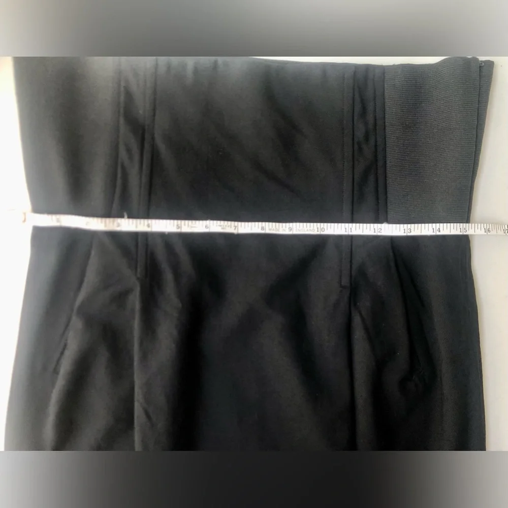 Elizabeth & James Wool Black High Waisted Pencil Skirt Size 6